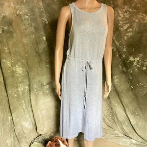 Lou & Grey dress w/drawstring waist, hi-low hem, S